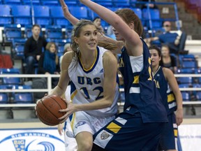Zara Huntley scored 17 points and grabbed 15 rebounds to lead UBC past Victoria on Friday at War Memorial Gym. (Richard Lam, UBC athletics)