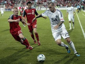 Eric Hassli in action against Toronto FC last season. (Getty Images)