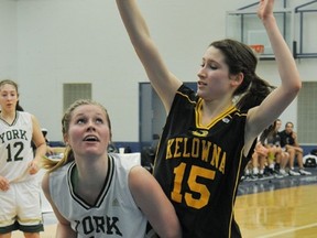 Kelowna faced York House in the opening round of the BC girls AAA basketball tourney on Wednesday. (Wayne Leidenfrost, PNG)