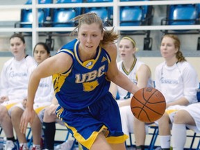 UBC's Kris Young grabbed 12 rebounds and dished eight assists. (PNG photo)