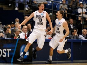 In record-setting fashion, BYU overcame a 25-point deficit to beat Iona in a play-in game on March 13, 2012. Getty Images photo.