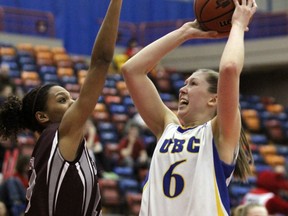 UBC's Kris Young brought her best to the table as the Birds topped Ottawa for a berth in Monday's CIS semifinal. (Calgary Herald photo)