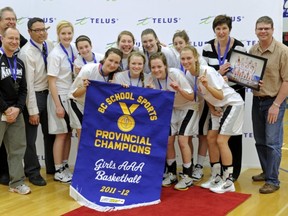 The victorious South Kamloops Titans are the 2011-12 B.C. Triple A champs. (Les Bazso, PNG)