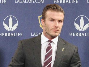 David Beckham to the Vancouver Whitecaps -- that was the news on Global BC Sunday morning, and the April Fools joke found a few takers on Twitter. (Victor Decolongon/Getty Images)