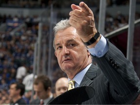 VANCOUVER — Darryl Sutter has pushed all the right coaching playoff buttons for the Los Angeles Kings against the Canucks. (Jeff Vinnick photo/Getty Images/via National Hockey League).