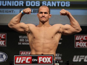 UFC heavyweight champion Junior dos Santos is still without an opponent for his upcoming first title defense at UFC 146 on Memorial Day Weekend in Las Vegas.