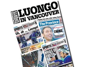 Roberto Luongo in Vancouver Province ebook