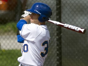 UBC's Nick Senior and the rest of the 'Birds took two from the visiting Hustlin' Owls of Oregon Tech on Saturday at Thunderbird Park. The series wraps up with a twin bill Sunday beginning at 11 am. (Richard Lam, UBC athletics)