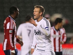 Captain America in action against Chivas USA early this season. (Getty Images)
