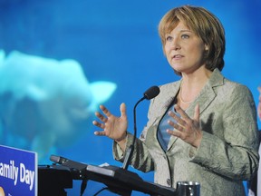 Premier Christy Clark announces that B.C.'s new Family Day will be held the second Monday of each February, something that's not sitting well with some workers who wish it were on the third Monday like much of North America. (Wayne Leidenfrost/PNG FILES)