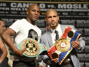 Boxing PC for Floyd Mayweather Jr. and Miguel Cotto May 2,,2012. PHOTO BY Gene Blevins/Hogan Photos