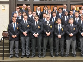 The Shawnigan Lake Stags XV topped New Zealand's Kelston in one of the biggest wins in the history of BC boys high school rugby. (Photo -- Shawnigan Lake school)