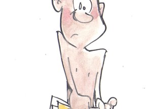 Stephen Harper naked cartoon