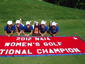 The UBC Thunderbirds women's golf team has won the NAIA title for the second time in three seasons. (NAIA)