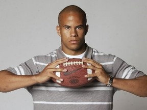 Calgary Stampeders' running back Jon Cornish at his 2002 Head of the Class photo shoot. (PNG file photo)