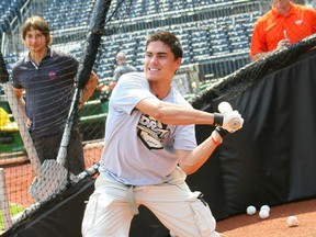 The Oilers hope they've hit a home run with the selection of Nail Yakupov first overall at the 2012 NHL entry draft in Pittsburgh, where the Russian and other prospects joined the Pirates for batting practice on Thursday.