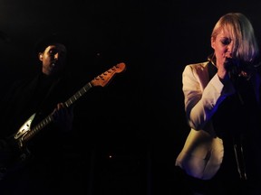 Indie rock band Metric in concert promoting its new album Synthetica at the Commodore Ballroom, Vancouver, June 23 2012.