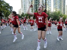The Encore Dance Academy was one of the many groups that participated in the Canada Day Parade on July 1 in downtown Vancouver. (Stuart Davis/PNG)