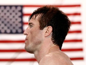 TUALATIN, OR - JUNE 26: Chael Sonnen conducts a workout at the Team Quest gym on June 26, 2012 in Tualatin, Oregon. Sonnen will fight Anderson Silva July 7, 2012 at UFC 148 in Las Vegas, Nevada. (Photo by Jonathan Ferrey/Getty Images)