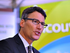 Vancouver Mayor Gregor Robertson is accused of arranging a sweetheart deal for political pals with public assets. (Glenn Baglo/PNG FILES)