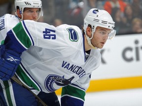 Canucks prospect Nicklas Jensen was sent to the AHL on Wednesday, along with Frank Corrado. (Photo:
Getty Images
