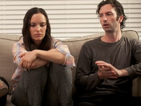 Jodi Balfour and David Milchard in a scene from Afterparty