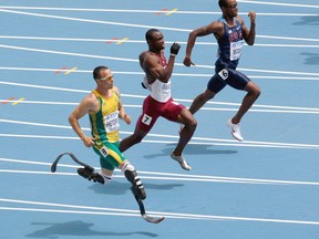 South Africa's Oscar Pistorius, a semi-finalist at the 2011 world championships,  is aiming for another semi-final  at the 2012 Olympics