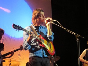 David Longstreth of Dirty Projectors performing live at Venue Tuesday, July 24