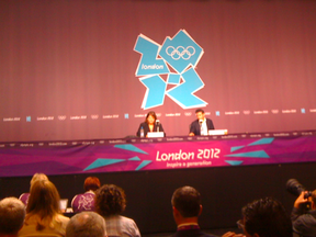 London Organizing Committee chairman Sebastian Coe addresses the media with ten days until Summer Games open