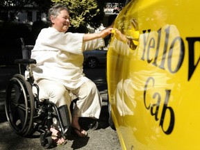 Jill Weiss of the Persons with Disabilities Action Committee was key in getting TransLink to reverse its plan to scrap the TaxiSaver program. (Gerry Kahrmann/PNG)