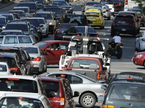 Vancouver traffic congestion has been found, again, to be the worst in Canada and second-worst in North America after Los Angeles. (Gerry Kahrmann/PNG FILES)