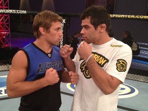 Former WEC champ Urijah Faber (left) meets surging Brazilian standout Renan Barao for the interim UFC bantamweight title in the main event of UFC 149 tomorrow night.