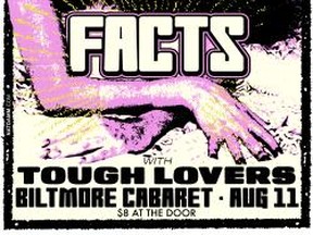 Facts and Tough Lovers play at the Biltmore Aug. 11