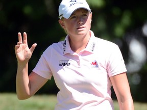 Stacy Lewis is No. 2 with a bullet after a surge of 6-under in Round 3 at the Vancouver Golf Club on Saturday in the CN Canadian Women's Open, the LPGA's fifth biggest tournament.