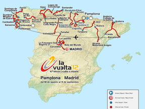 Tour of Spain Map