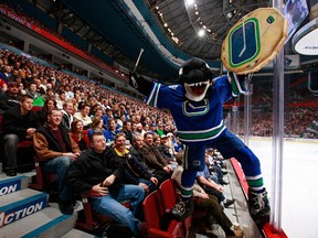 What will become of Canucks mascot Fin? In Florida, Stanley J. Panther has lost his job. If it can happen to Stanley, it can happen to anyone. Getty Images file photo.