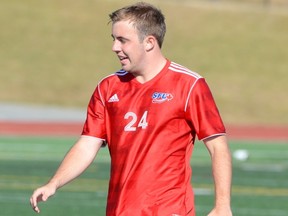 The SFU Clan's UK sub John Hodnett added second-half inurance in a 2-0 GNAC season-opening triumph against Montana State Billings Thursday evening at Fox Field, (Photo submitted)