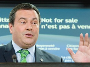 Minister of Immigration and Citizenship Jason Kenney, speaking during a press conference at the National Press Theatre in Ottawa on Monday, Sept. 10, says thousands of new Canadians are being investigated for lying to falsely obtain citizenship. (CP FILES)