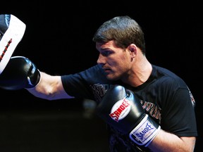 SYDNEY, AUSTRALIA - FEBRUARY 22: Michael Bisping does some glove work during an Open Workout ahead of UFC Sydney 127 at Star City on February 22, 2011 in Sydney, Australia. (Photo by Mark Nolan/Getty Images)