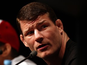 SYDNEY, AUSTRALIA - FEBRUARY 23: Michael Bisping of England speaks during a Press Conference ahead of UFC 127 at Star City on February 23, 2011 in Sydney, Australia. (Photo by Ryan Pierse/Getty Images)
