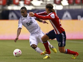 Gershon Koffie has enjoyed a terrific second MLS season for the Whitecaps. (Getty Images)
