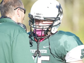 Lord Tweedsmuir Panthers linebacker Ryan Godard is helping anchor a rock-solid defence. LT defensive coordinator Lou Deslauriers saw his Cats hold Centennial to six points on Friday night.