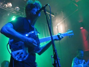 Thee Oh Sees frontman John Dwyer kicking out the jams at the Rickshaw Theatre Saturday, Oct. 6