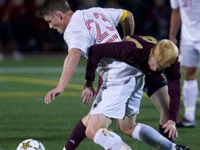 With one more league contest remaining, Justin Wallace (left) and the rest of the SFU Clan have clinched first in the GNAC for third straight season. (Ron Hole, SFU athletics)