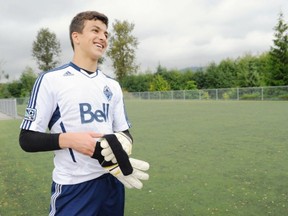 Whitecaps goalkeeper Marco Carducci is Canada's U17 male player of the year.