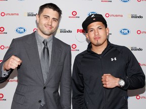 Can you identify these two men? If not, the UFC isn't doing a very good job at marketing their fighters and building new stars. (Photo by Cindy Ord/Getty Images for Fox Hispanic Media)