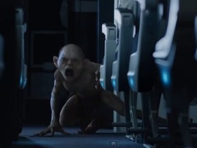Gollum makes an appearance in the YouTube hit air safety video created by Air New Zealand