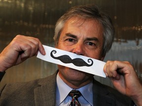 Peter Fairey of the Prostate Cancer Foundation of B.C. kicks off the Movember fundraising drive. (Jenelle Schneider/PNG FILES)