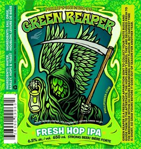 Phillips Green Reaper Fresh Hop IPA label