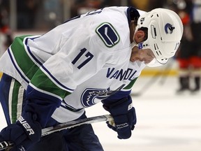 According to the agent for Ryan Kesler, the Vancouver Canucks centre is months away from returning after offseason shoulder and wrist surgeries. (Getty Images, via National Hockey League).